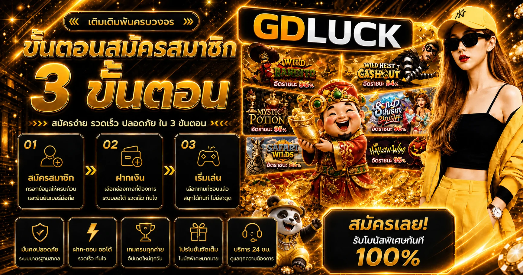 glodenluck (Glodenluk) ทางเข้าและข้อมูลล่าสุด | GDLuck